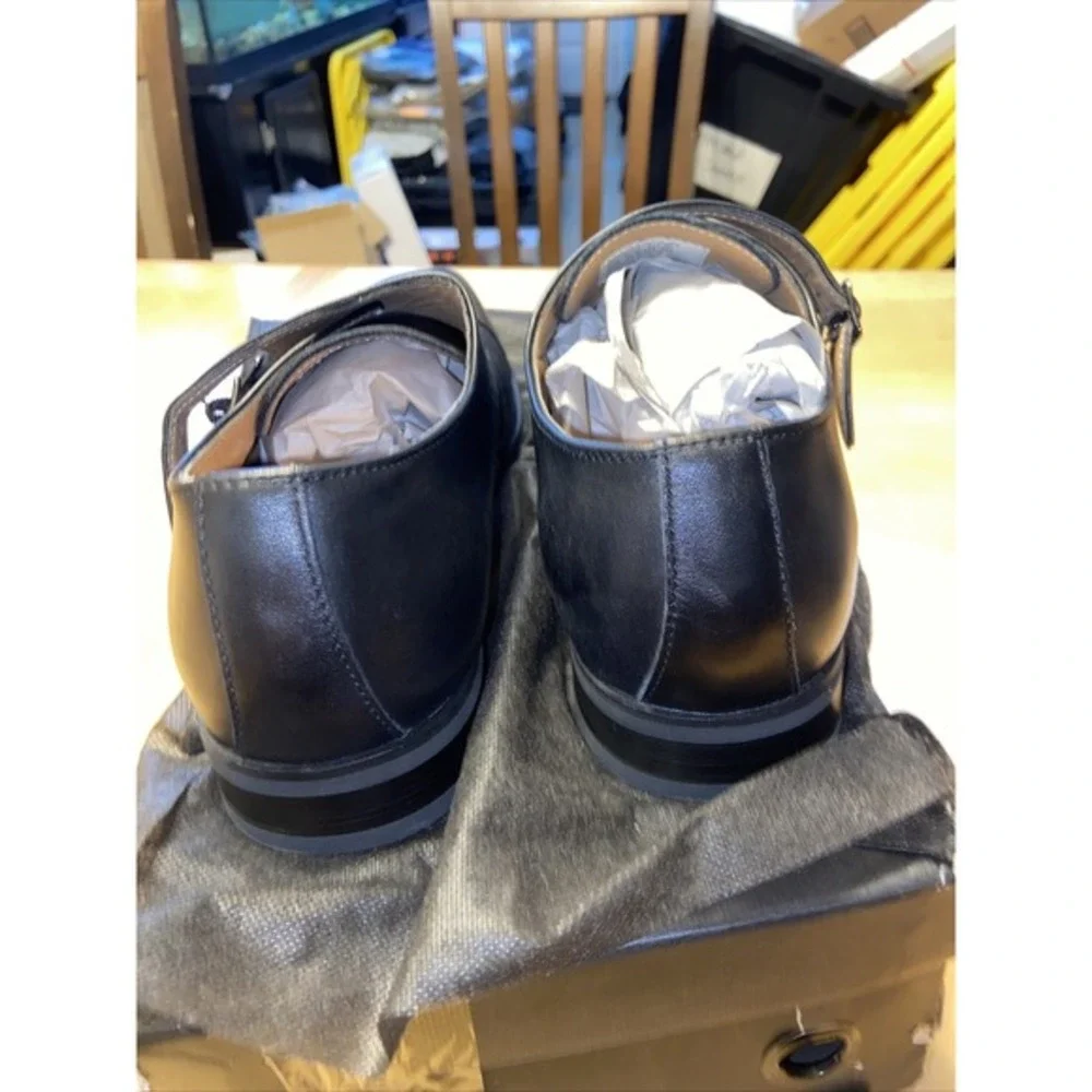 LA Milano Clark Dress Shoes Size 10.5 Black Dress Mens‎